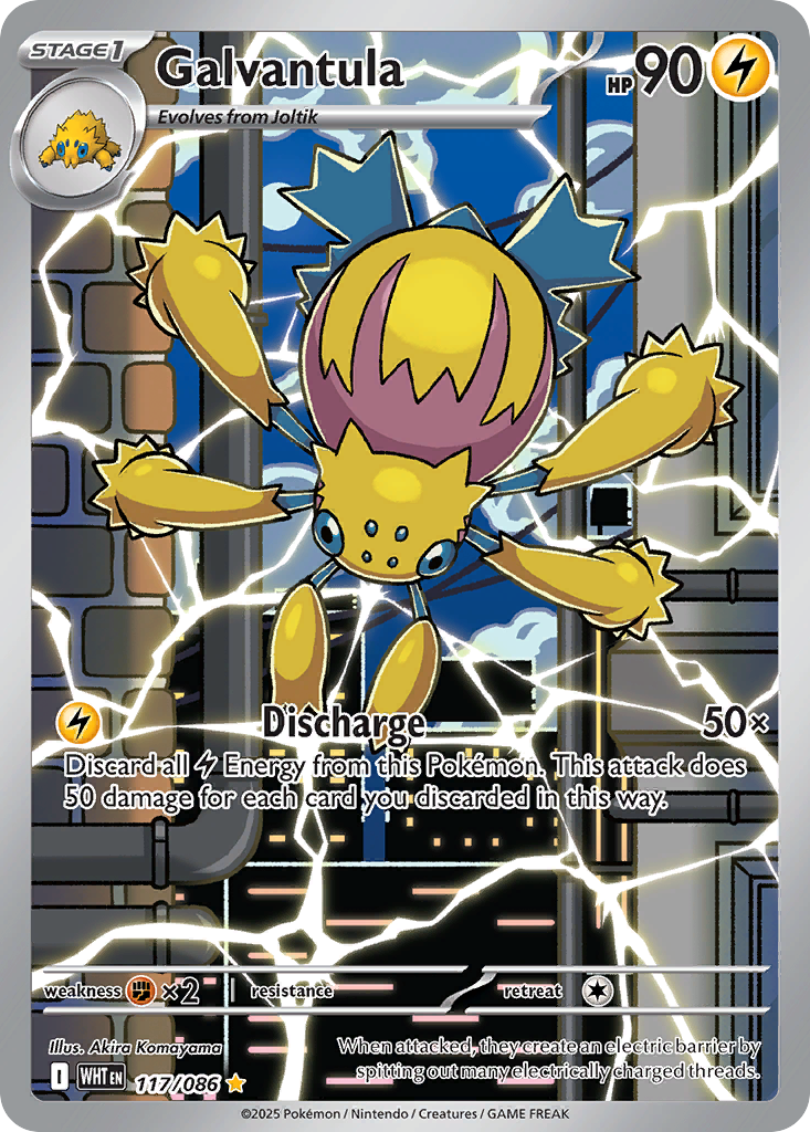 Galvantula — White Flare card #117 full image
