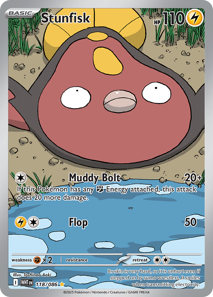 Stunfisk — White Flare card #118 full image