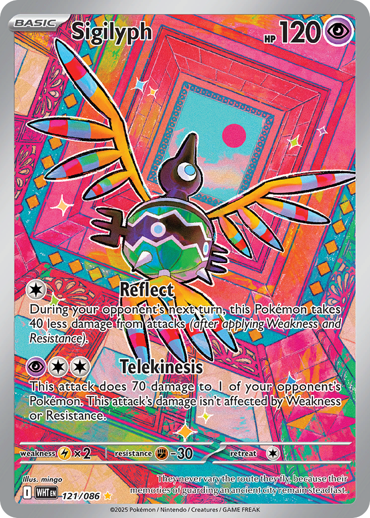 Sigilyph — White Flare card #121 full image