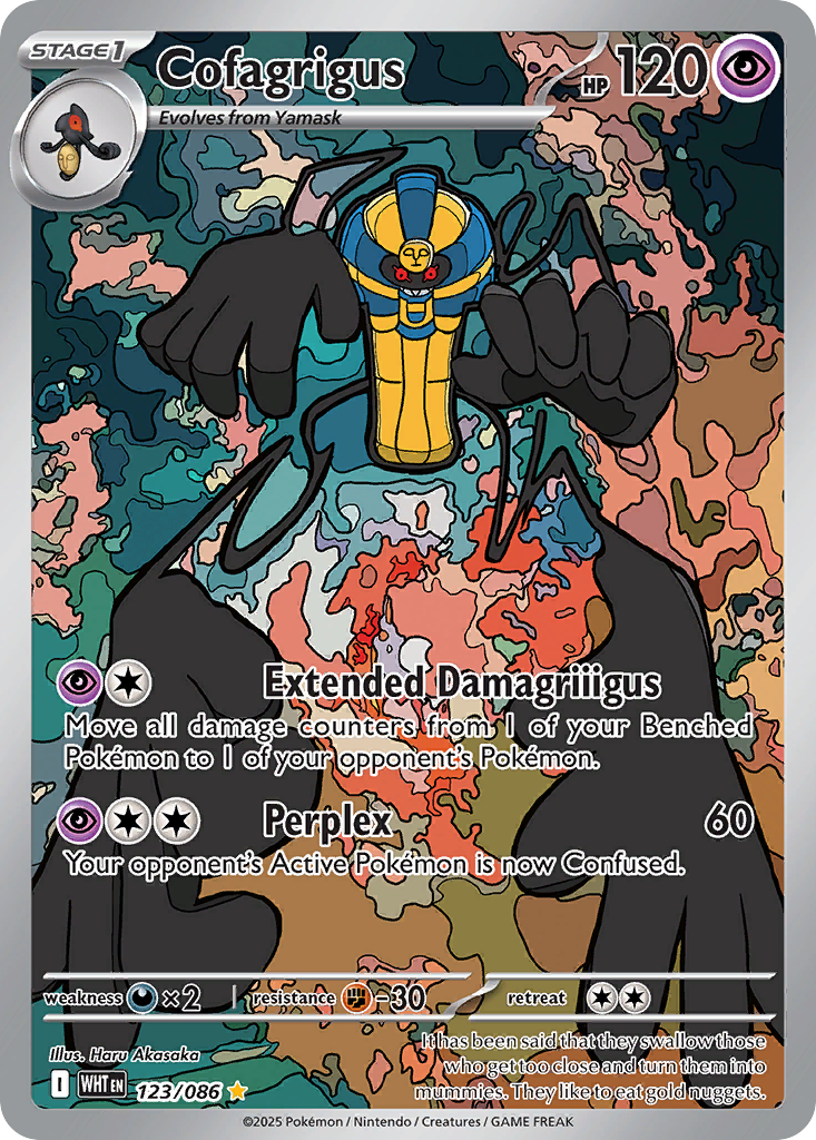 Cofagrigus — White Flare card #123 full image