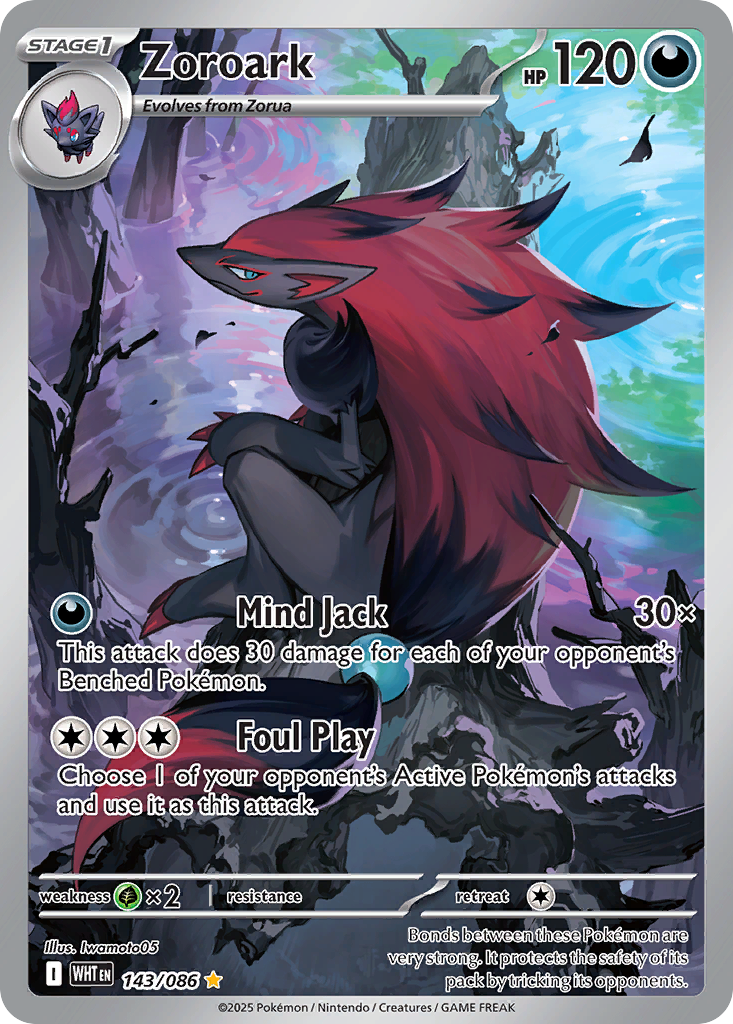 Zoroark — White Flare card #143 full image