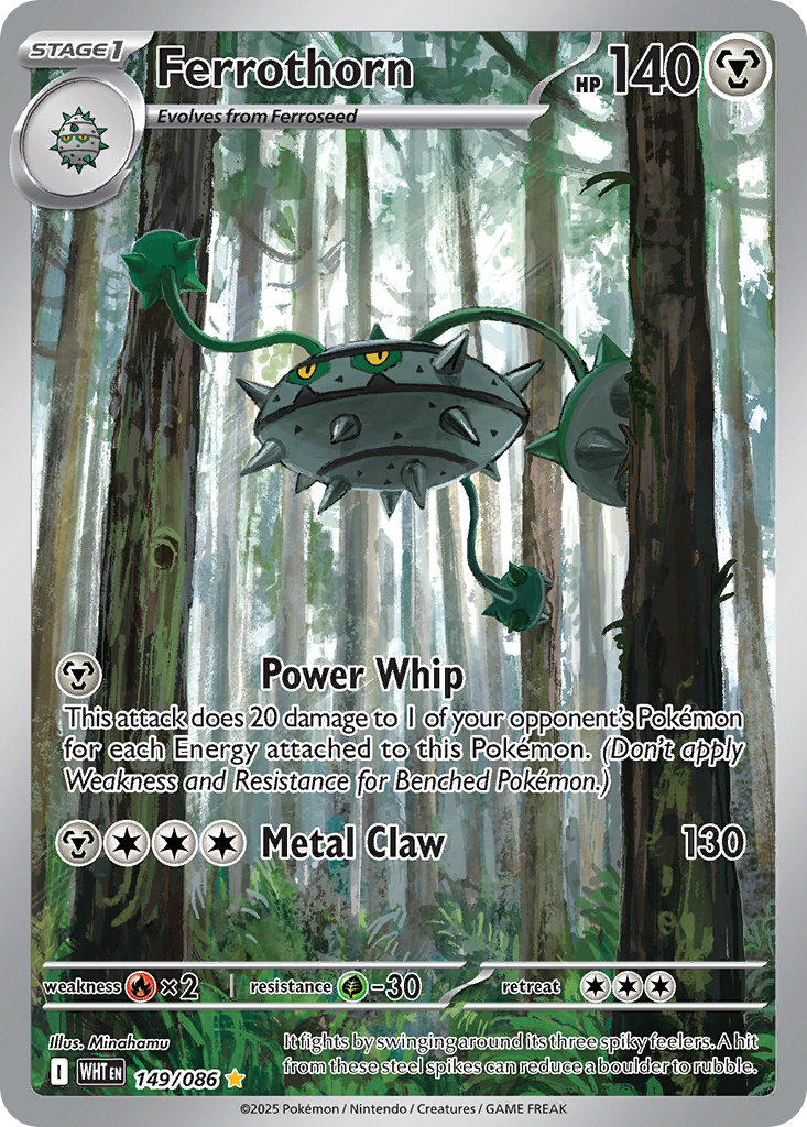 Ferrothorn — White Flare card #149 full image