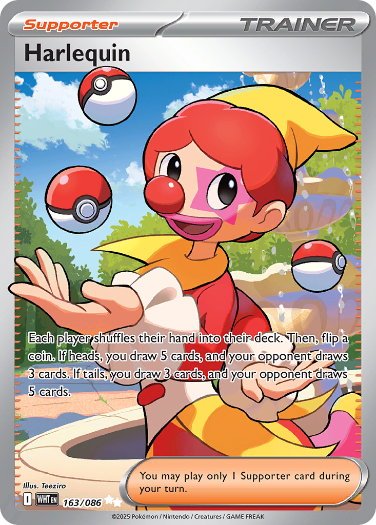 Harlequin — White Flare card #163 full image