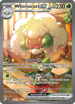 Whimsicott ex — White Flare #165