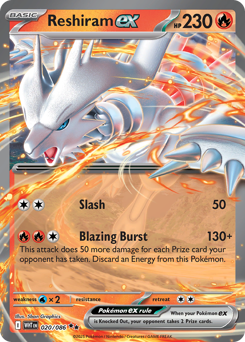 Reshiram ex — White Flare #20