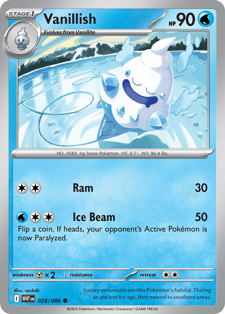 Vanillish — White Flare card #28 full image