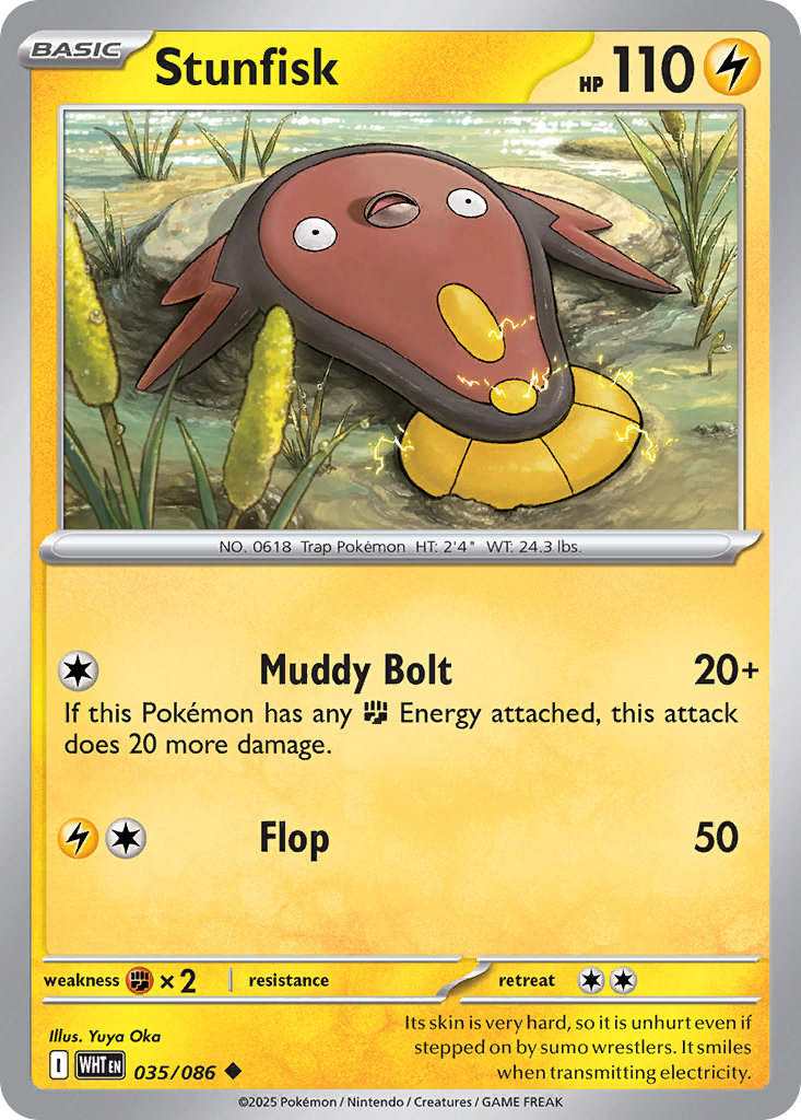 Stunfisk — White Flare card #35 full image