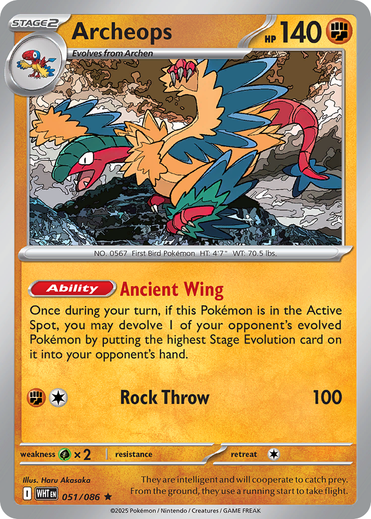 Archeops — White Flare card #51 full image