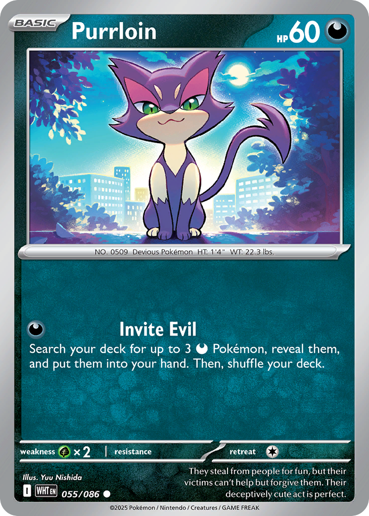 Purrloin — White Flare card #55 full image