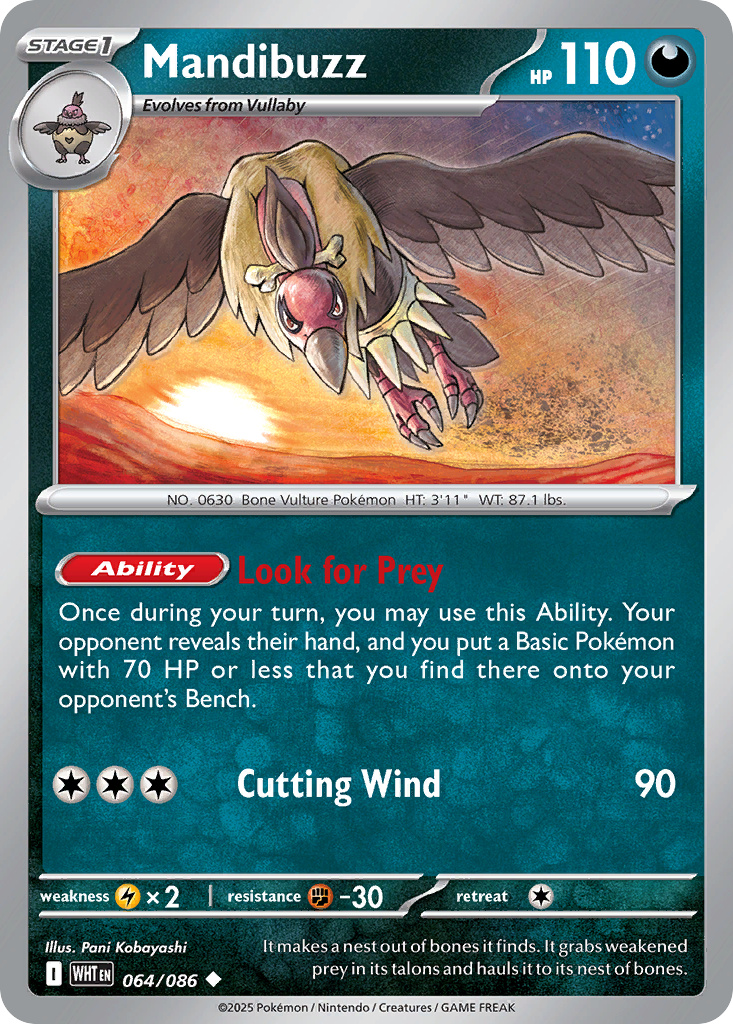 Mandibuzz — White Flare card #64 full image