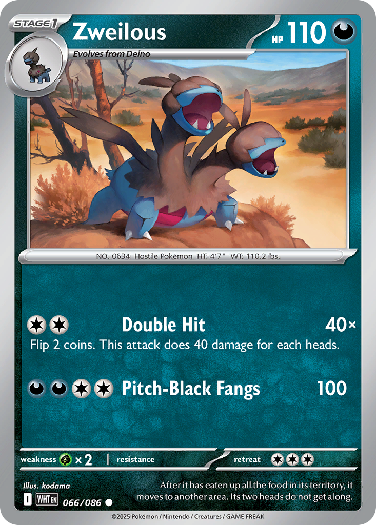Zweilous — White Flare card #66 full image