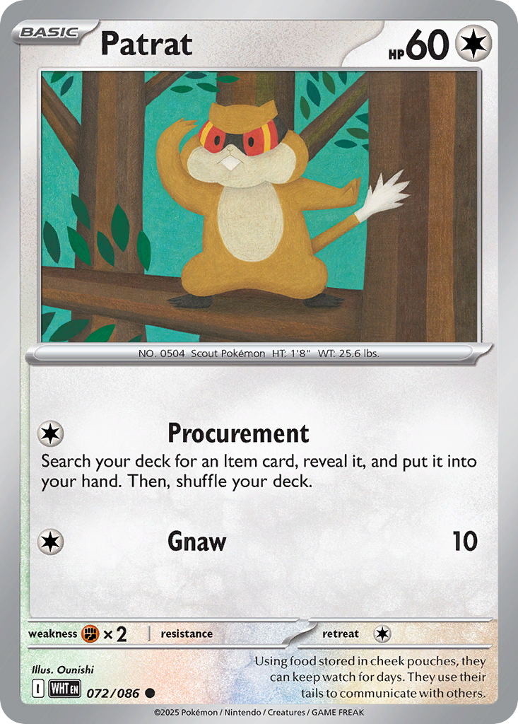 Patrat — White Flare card #72 full image