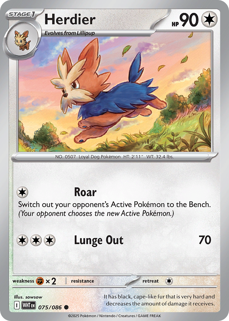 Herdier — White Flare card #75 full image