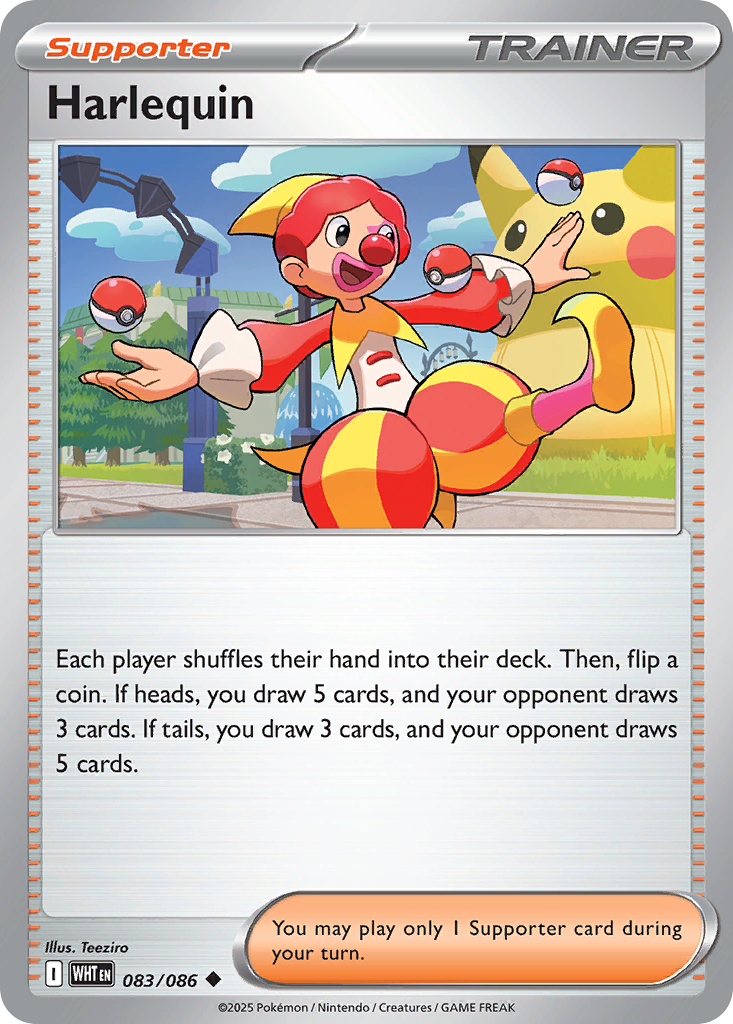 Harlequin — White Flare card #83 full image
