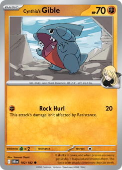 Cynthia's Gible — Destined Rivals #102