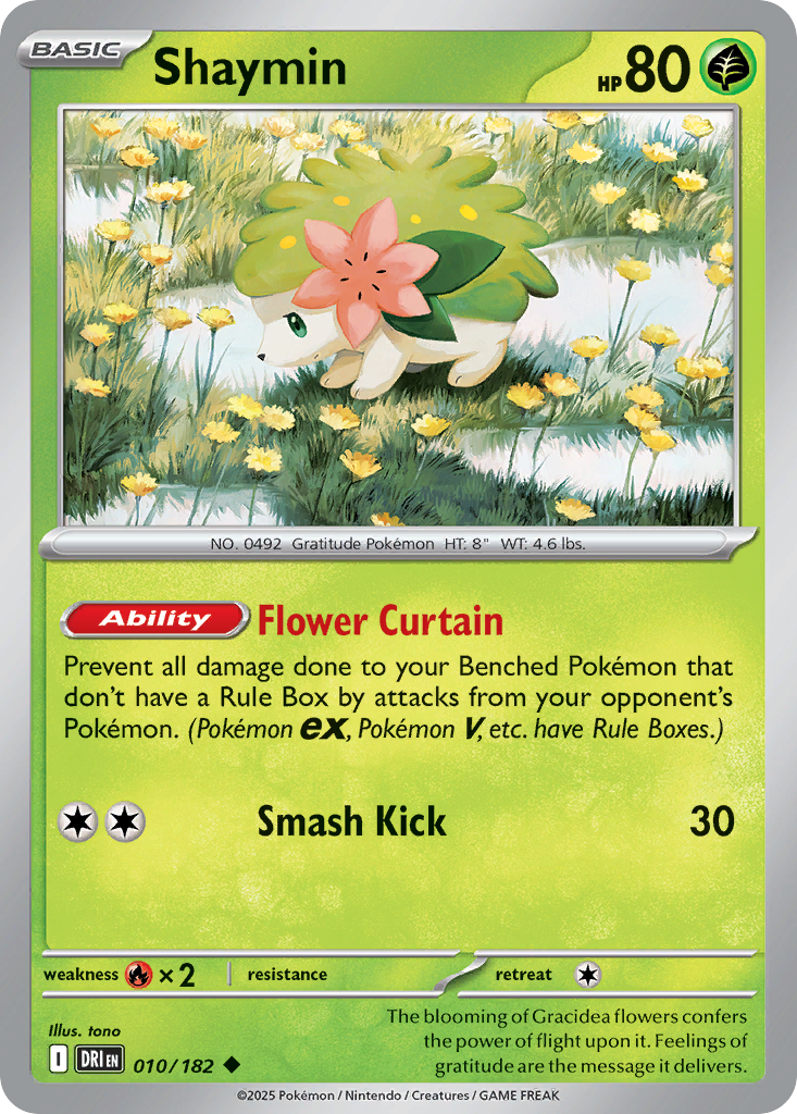 Shaymin — Destined Rivals card #10 full image