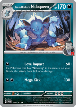Team Rocket's Nidoqueen — Destined Rivals #116