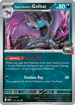 Team Rocket's Golbat — Destined Rivals #121