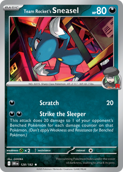 Team Rocket's Sneasel — Destined Rivals #128