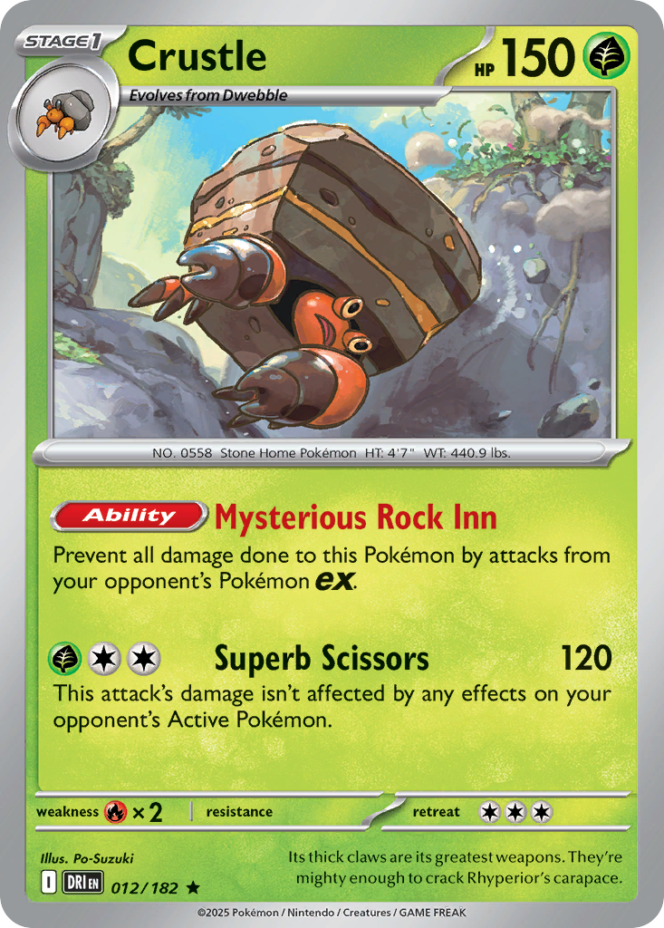 Crustle — Destined Rivals card #12 full image