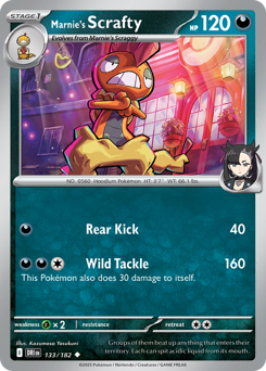 Marnie's Scrafty — Destined Rivals #133