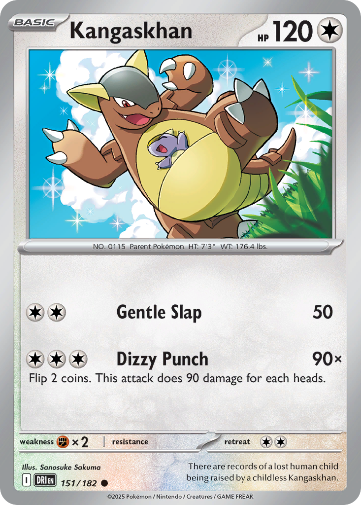 Kangaskhan — Destined Rivals card #151 full image
