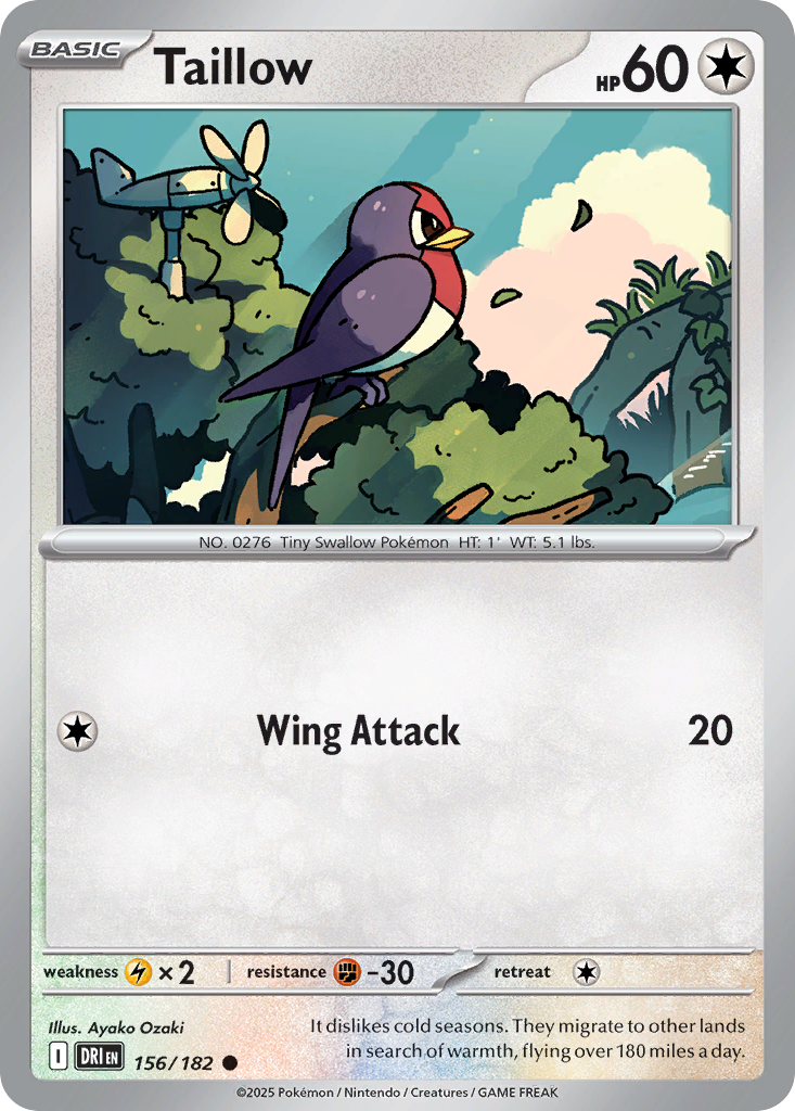 Taillow — Destined Rivals card #156 full image