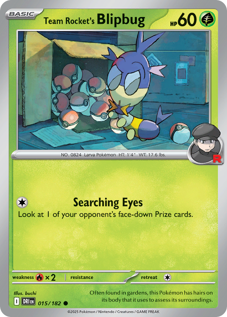 Team Rocket's Blipbug — Destined Rivals card #15 full image