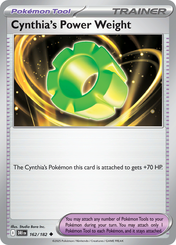 Cynthia's Power Weight — Destined Rivals card #162 full image