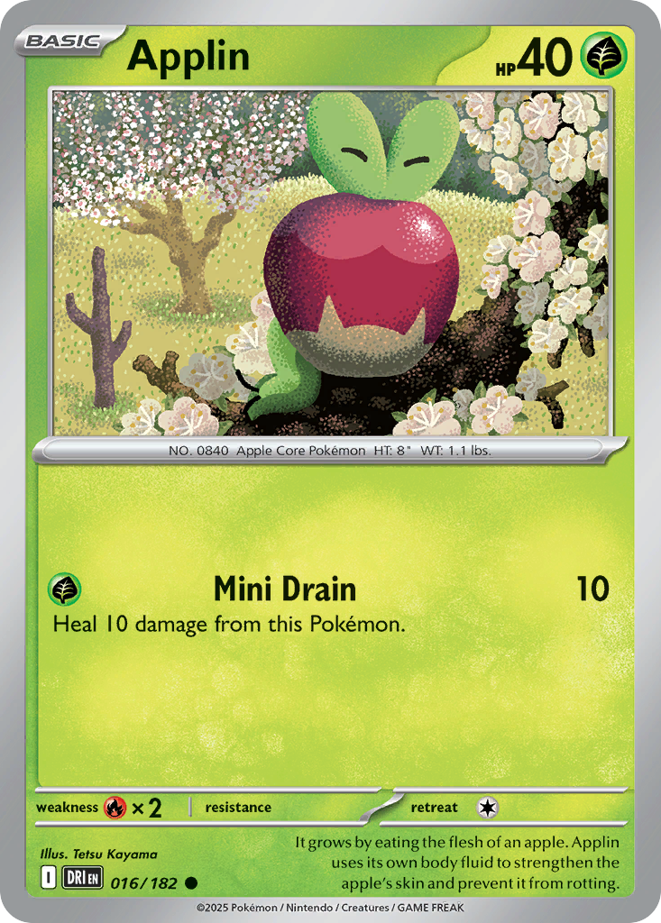 Applin — Destined Rivals card #16 full image