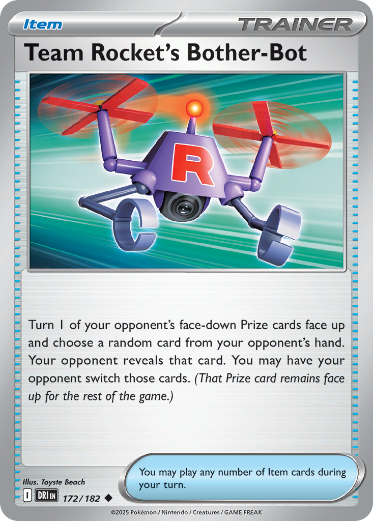 Team Rocket's Bother-Bot — Destined Rivals card #172 full image