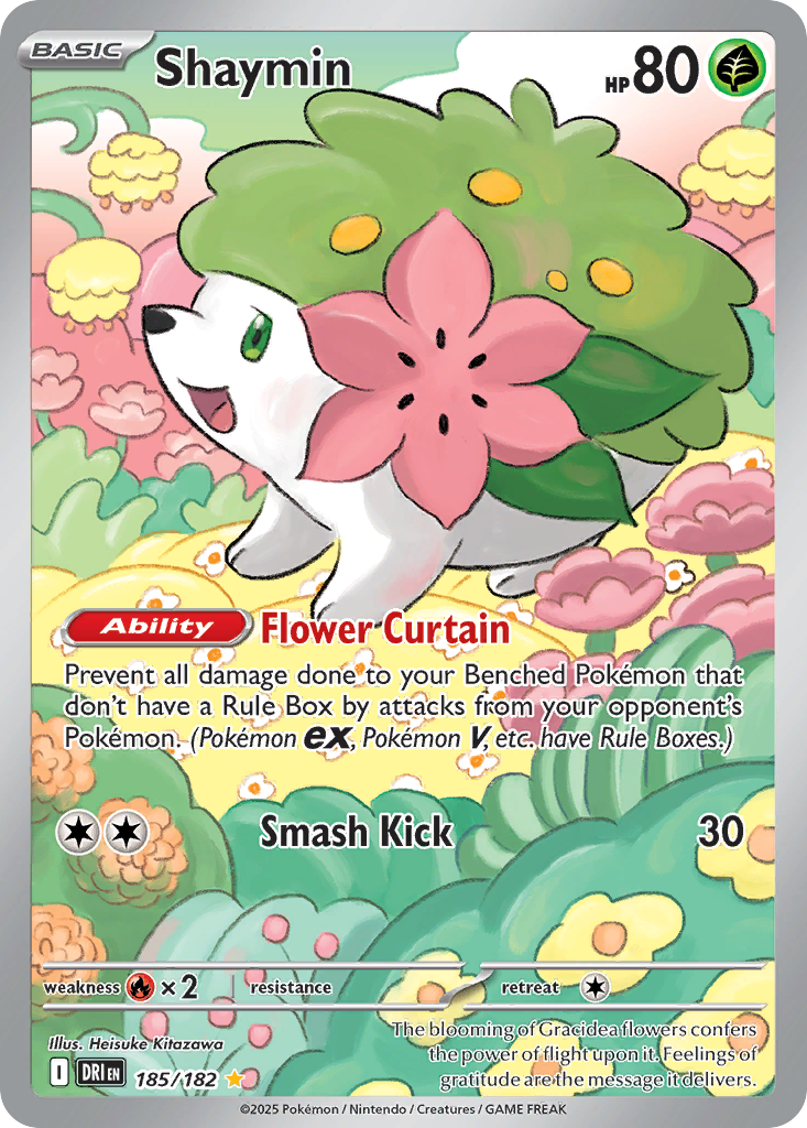 Shaymin — Destined Rivals card #185 full image