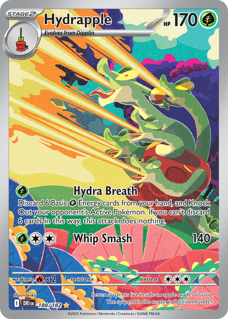 Hydrapple — Destined Rivals card #188 full image