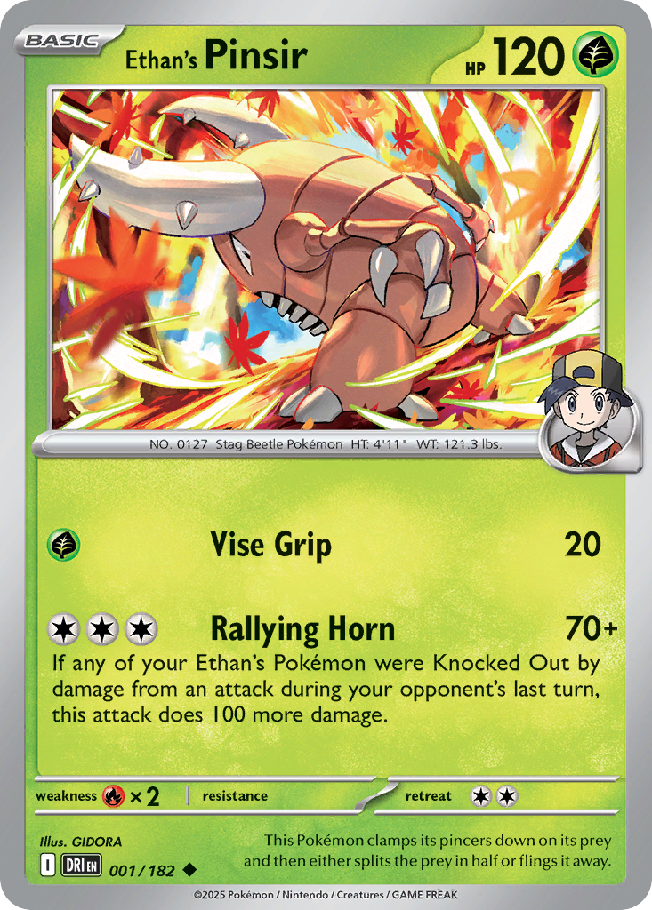 Ethan's Pinsir — Destined Rivals card #1 full image