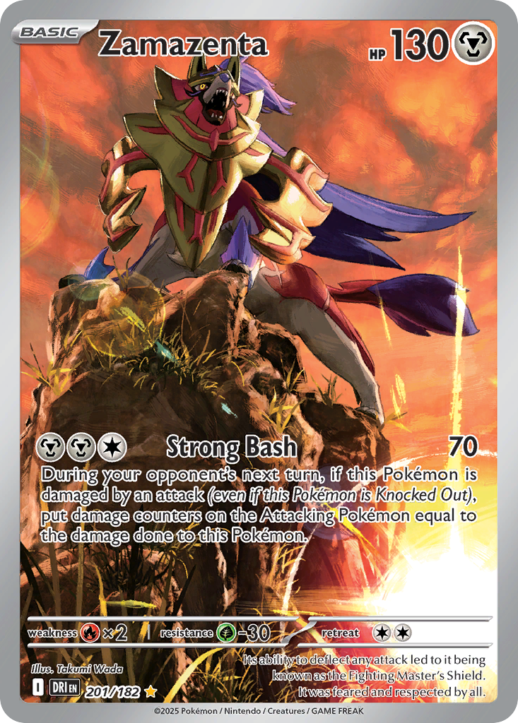 Zamazenta — Destined Rivals card #201 full image