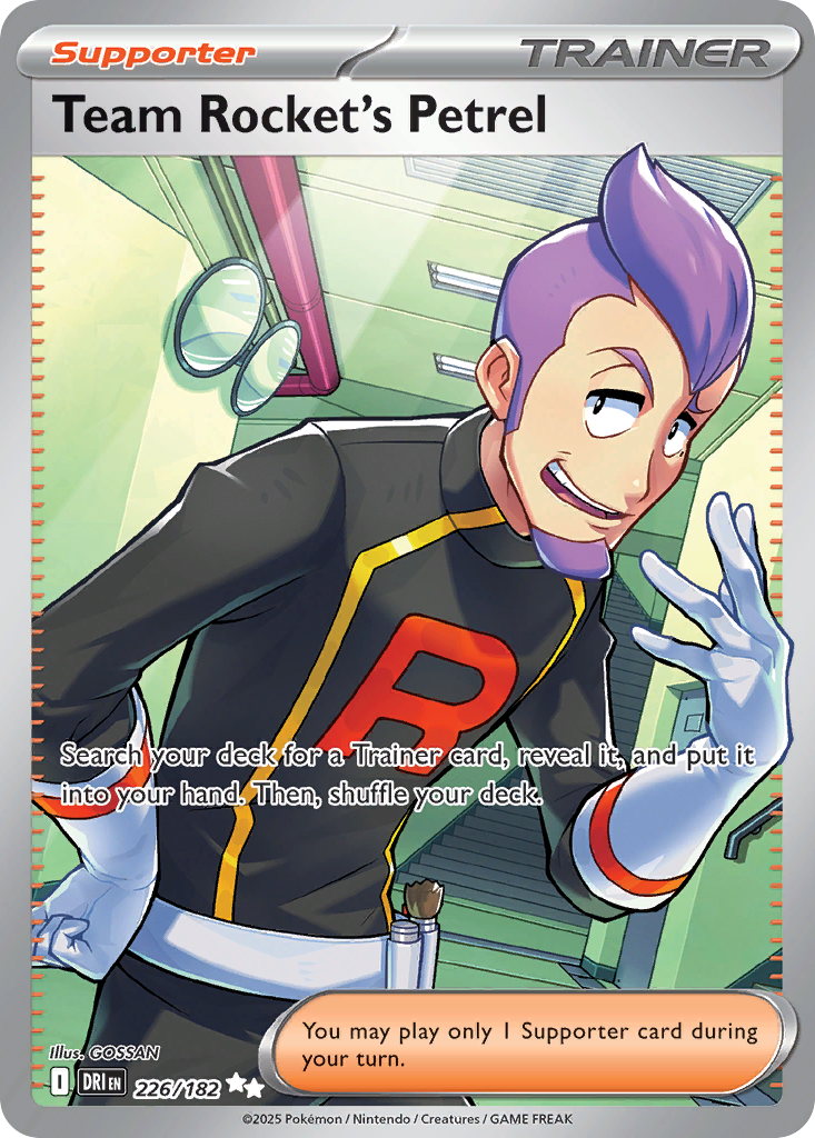 Team Rocket's Petrel — Destined Rivals card #226 full image
