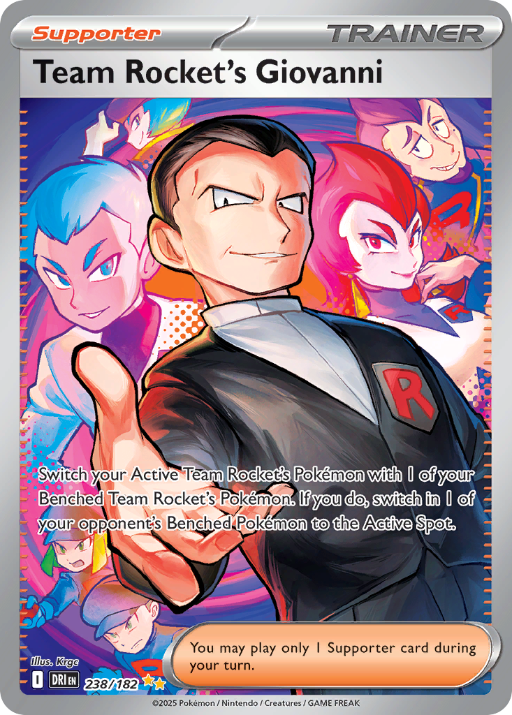 Team Rocket's Giovanni — Destined Rivals card #238 full image