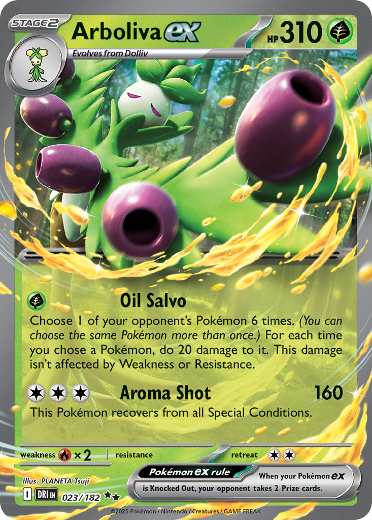 Arboliva ex — Destined Rivals card #23 full image