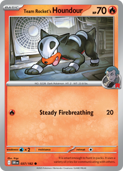 Team Rocket's Houndour — Destined Rivals #37