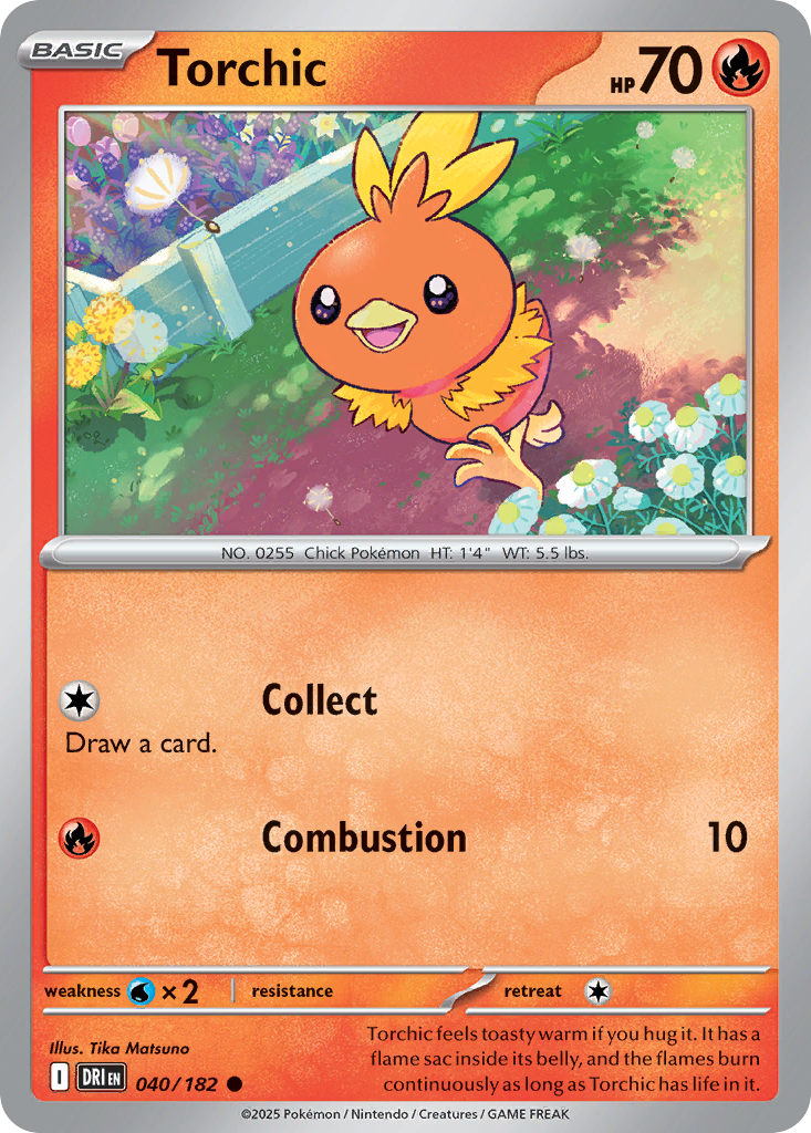 Torchic — Destined Rivals card #40 full image