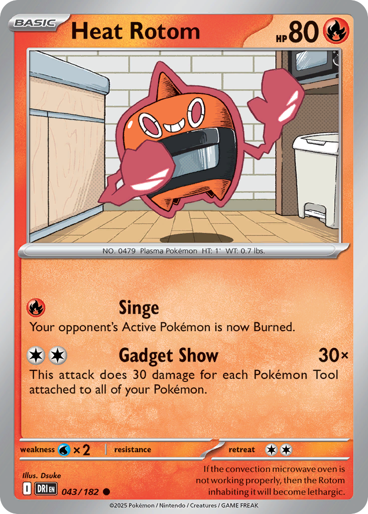 Heat Rotom — Destined Rivals card #43 full image