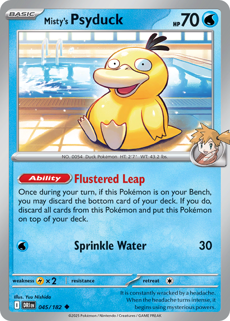 Misty's Psyduck — Destined Rivals card #45 full image