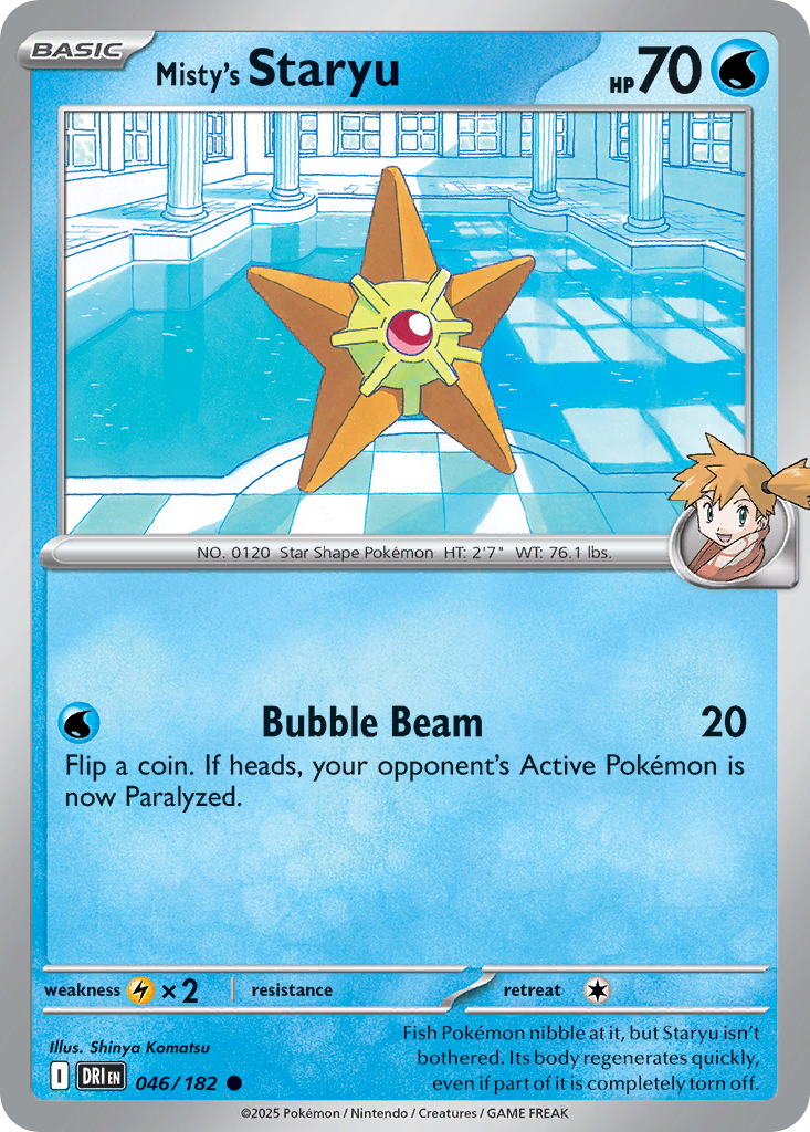 Misty's Staryu — Destined Rivals card #46 full image