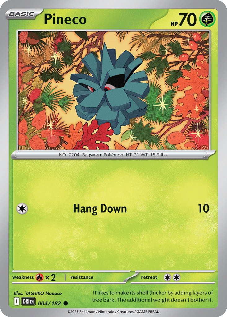 Pineco — Destined Rivals card #4 full image