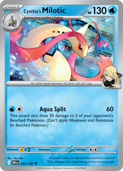 Cynthia's Milotic — Destined Rivals #53