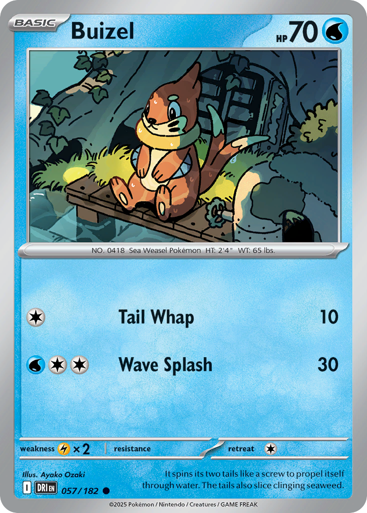 Buizel — Destined Rivals card #57 full image