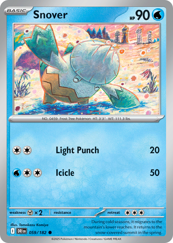 Snover — Destined Rivals card #59 full image