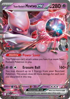 Team Rocket's Mewtwo ex — Destined Rivals #81