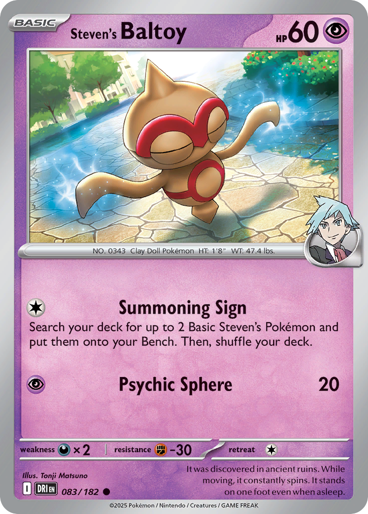 Steven's Baltoy — Destined Rivals card #83 full image