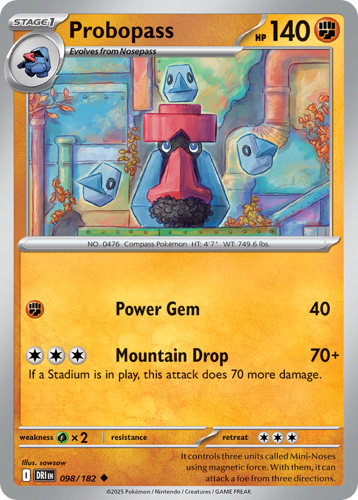 Probopass — Destined Rivals card #98 full image